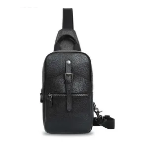 Handmade Vintage Leather Crossbody Chest Bag