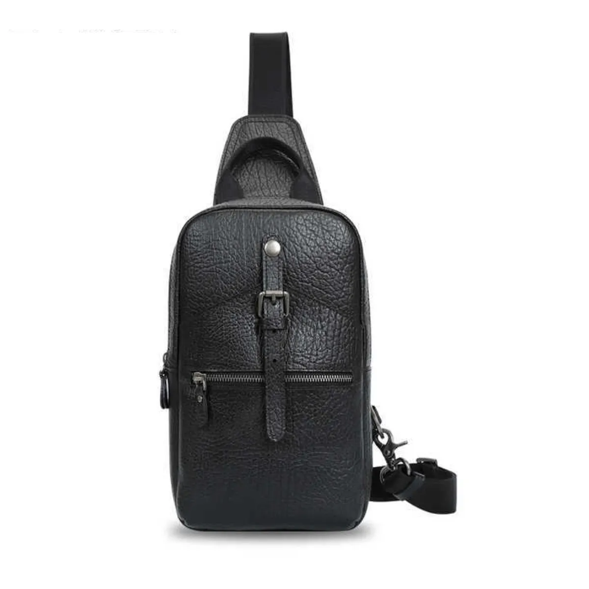 Handmade Vintage Leather Crossbody Chest Bag