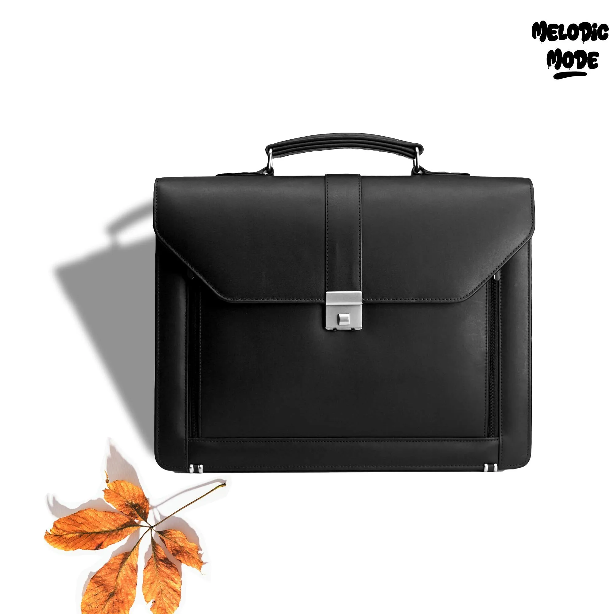 Handmade Vintage Leather Messenger Bag for Men – Personalized Laptop Crossbody with Brass Hardware, Organizer Pockets & Combination Lock