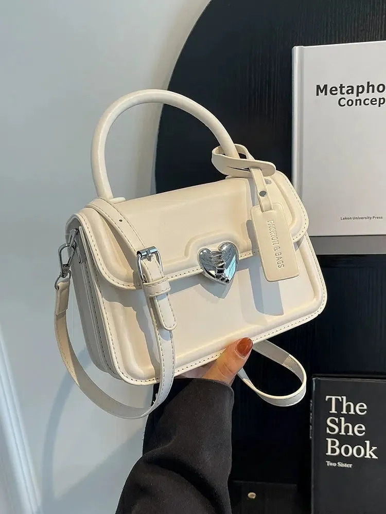 Heart Detail Small Square Handbag