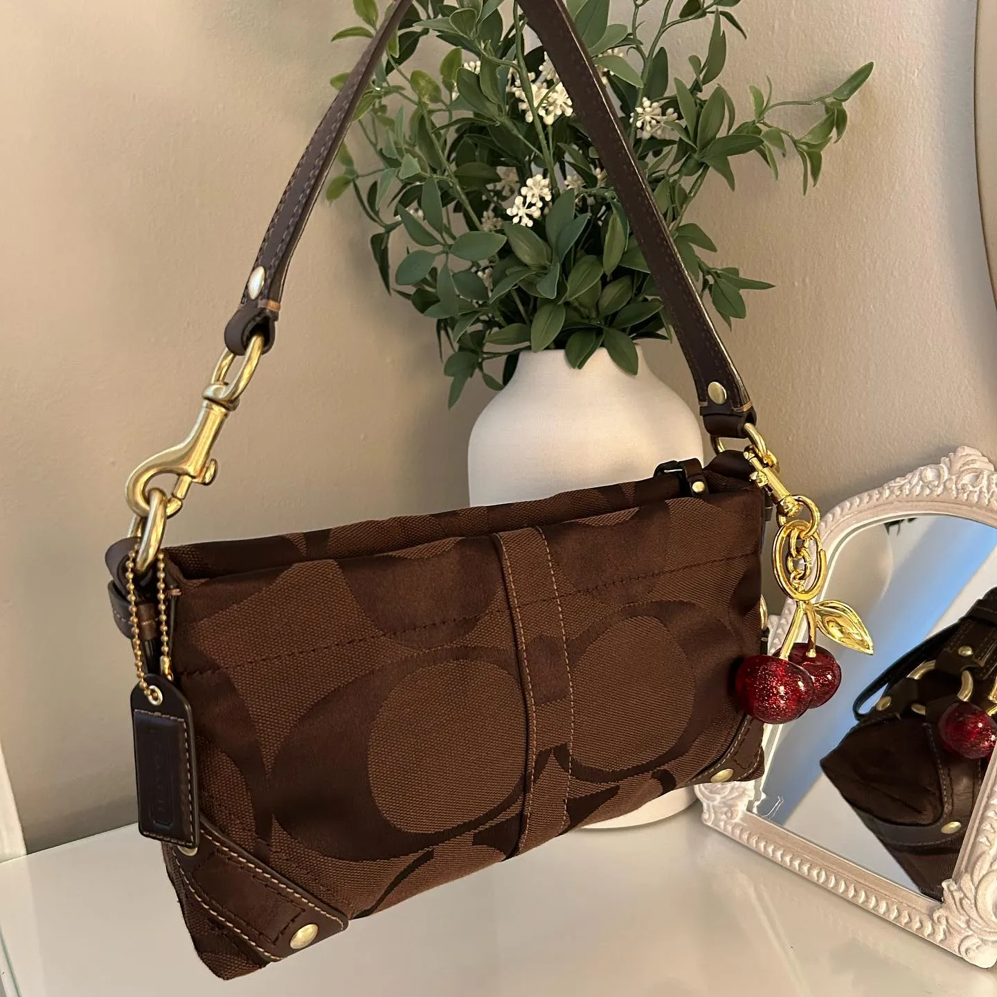 HENRYVINTUS™ brown coach vintage bag 7