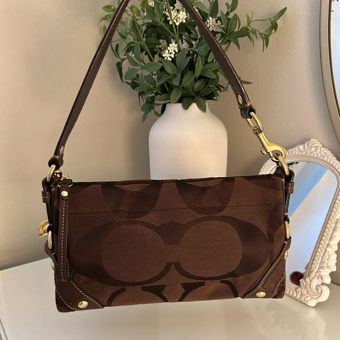 HENRYVINTUS™ brown coach vintage bag 7