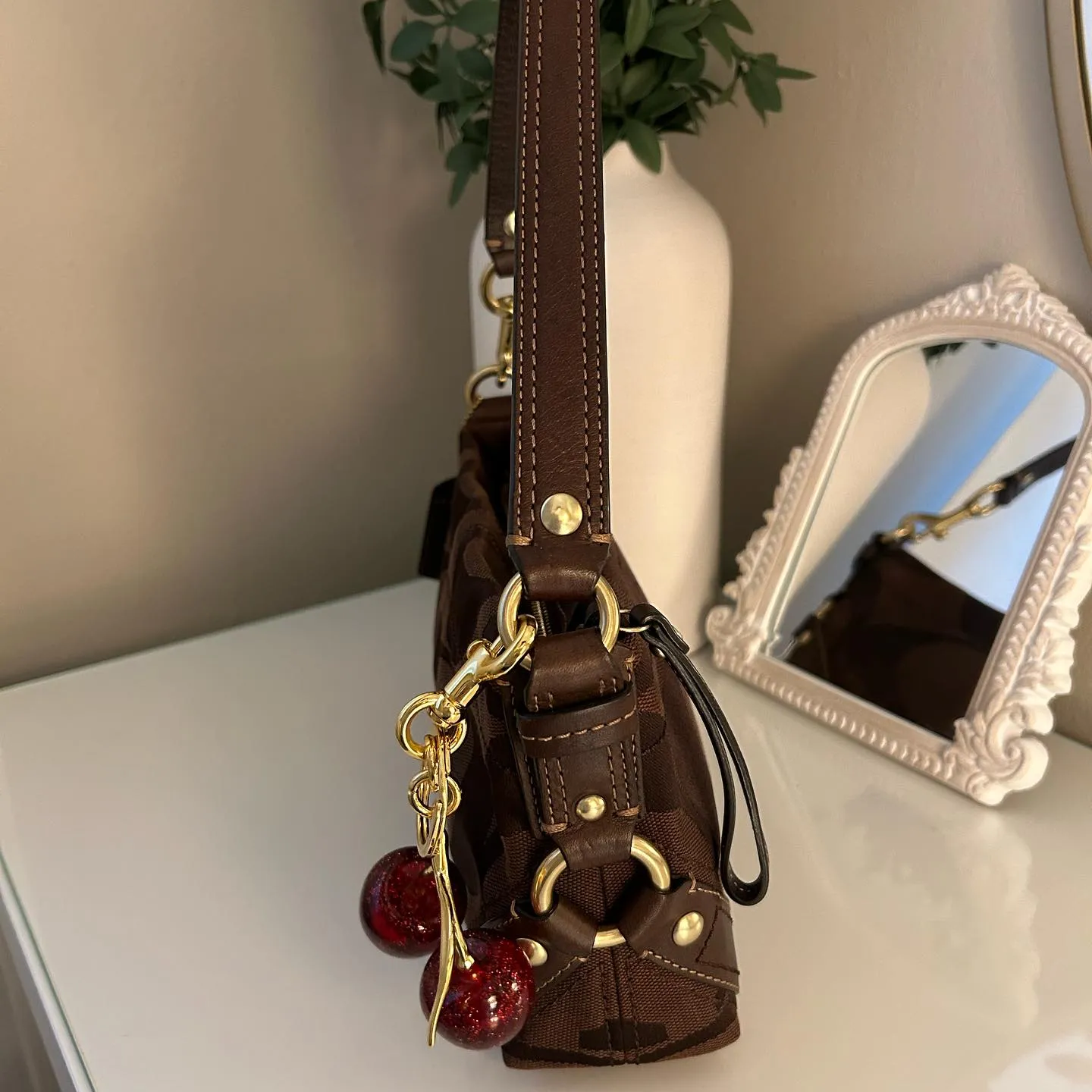 HENRYVINTUS™ brown coach vintage bag 7