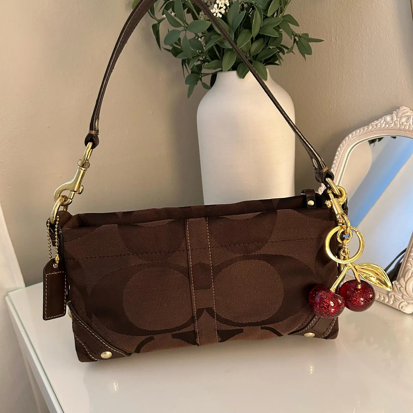 HENRYVINTUS™ brown coach vintage bag 7
