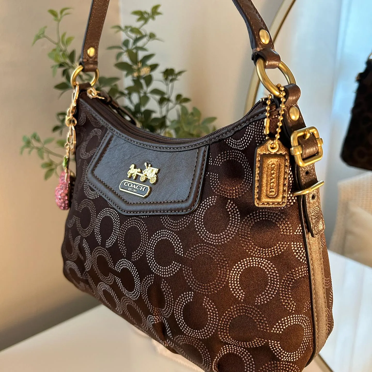 HENRYVINTUS™ brown vintage coach bag 5