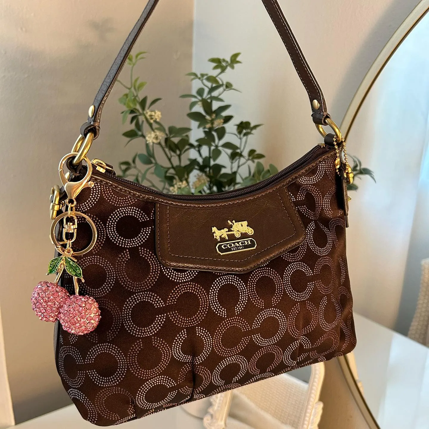 HENRYVINTUS™ brown vintage coach bag 5