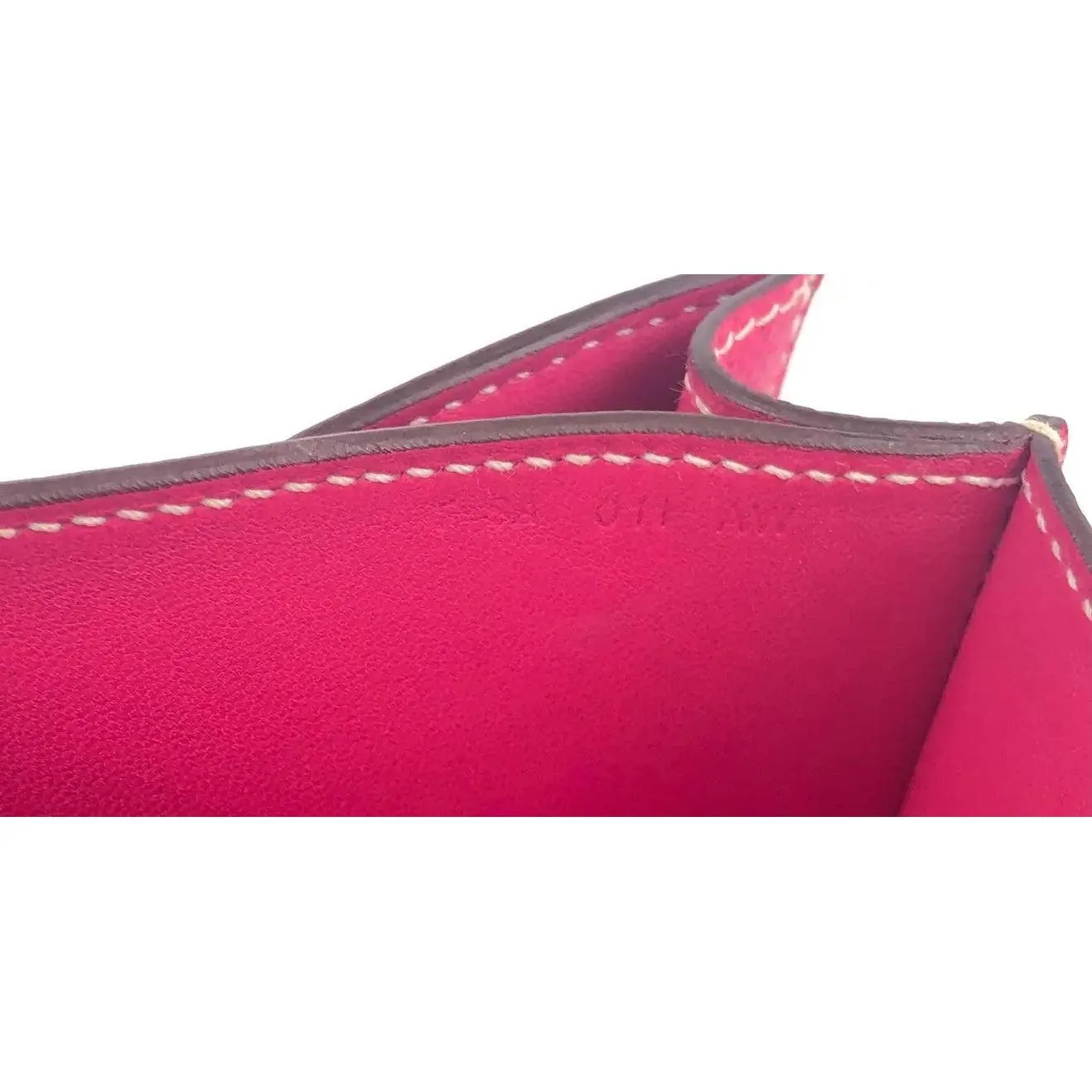 HERMES Constance 24 Rose Tyrien Pink Epsom Leather Bag