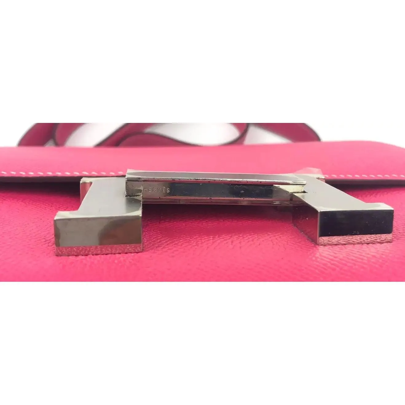 HERMES Constance 24 Rose Tyrien Pink Epsom Leather Bag