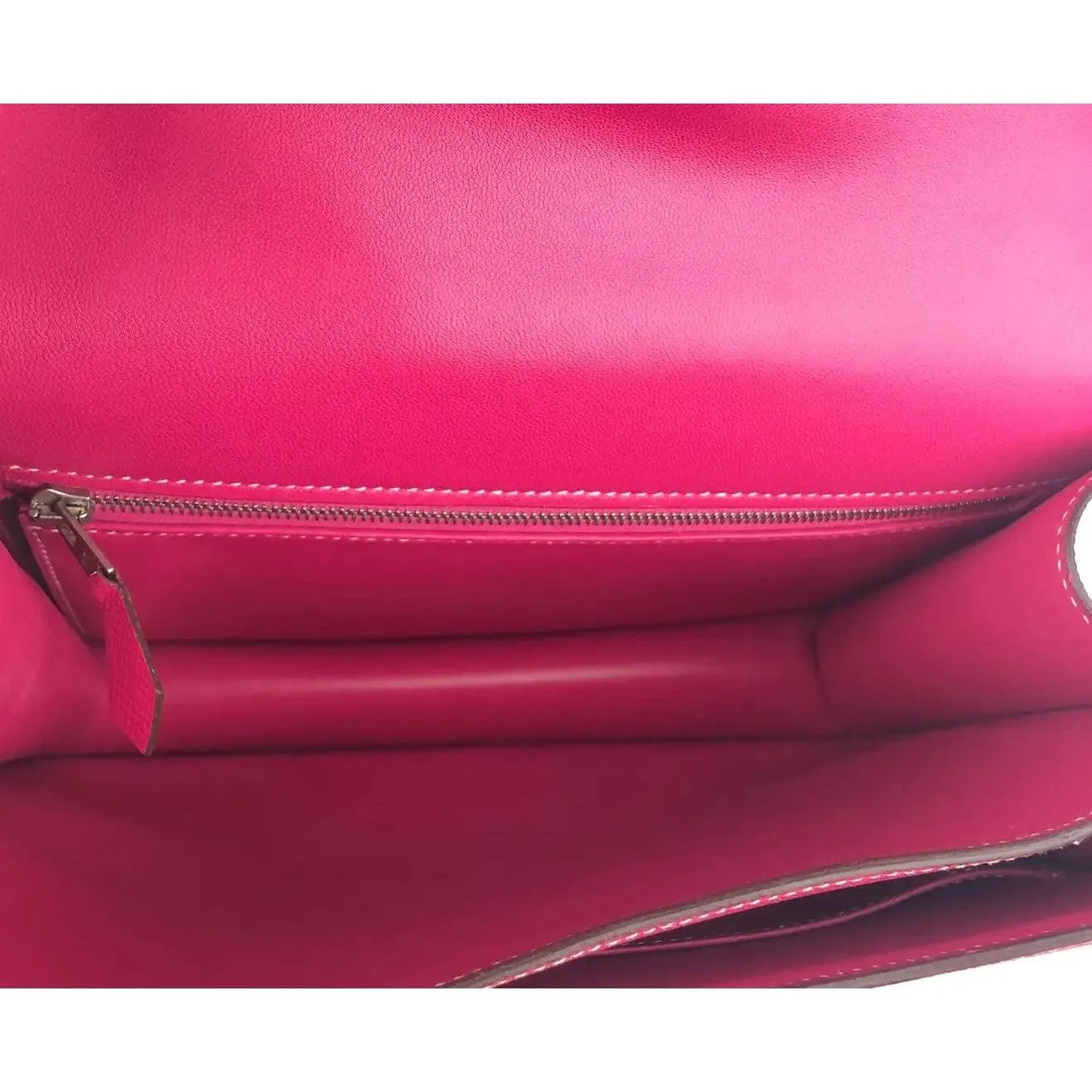 HERMES Constance 24 Rose Tyrien Pink Epsom Leather Bag