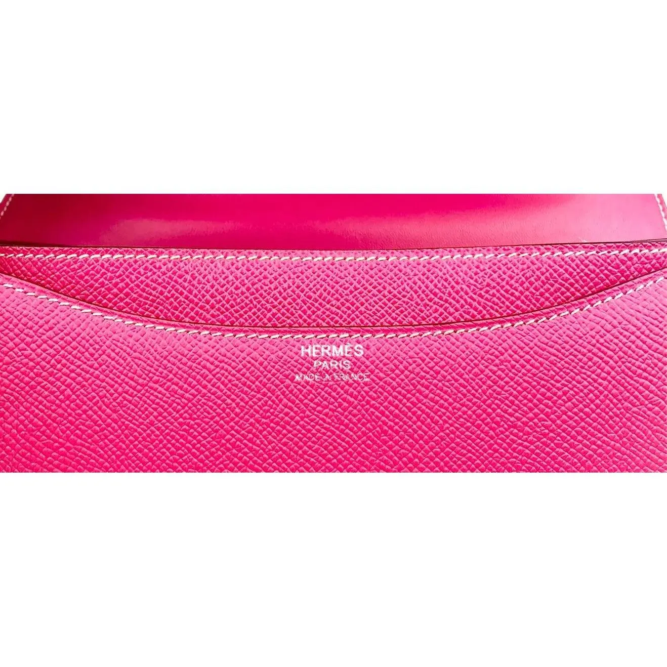 HERMES Constance 24 Rose Tyrien Pink Epsom Leather Bag