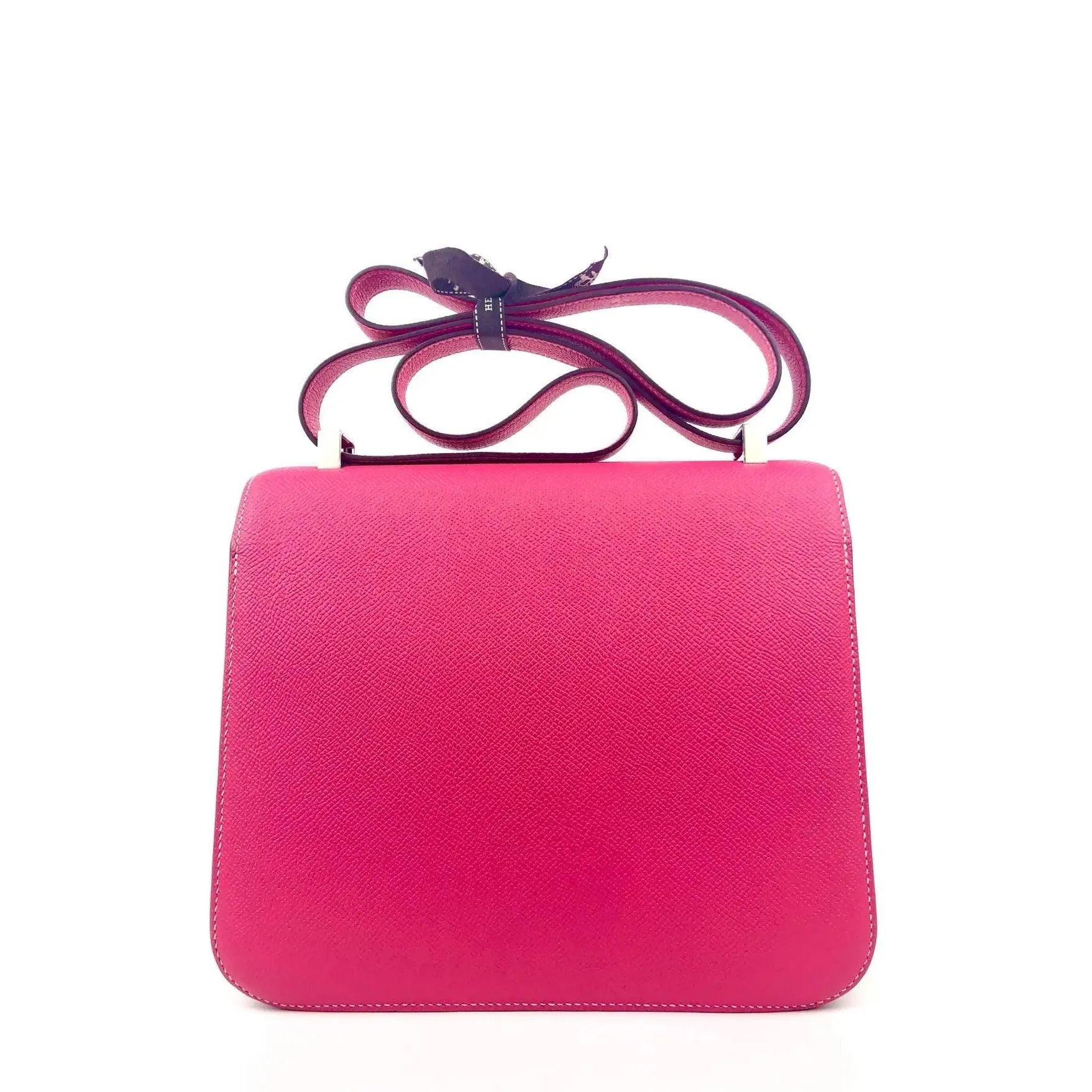 HERMES Constance 24 Rose Tyrien Pink Epsom Leather Bag