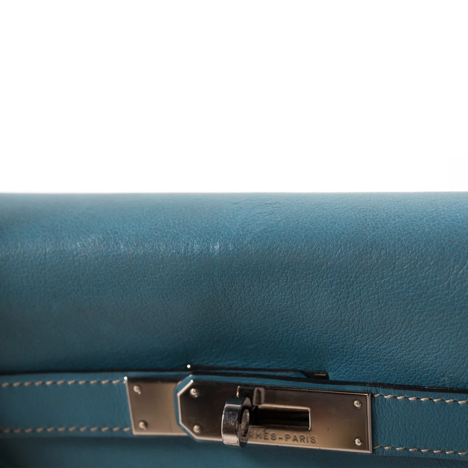 Hermès Kelly 32 Retourne Bleu Jean Swift