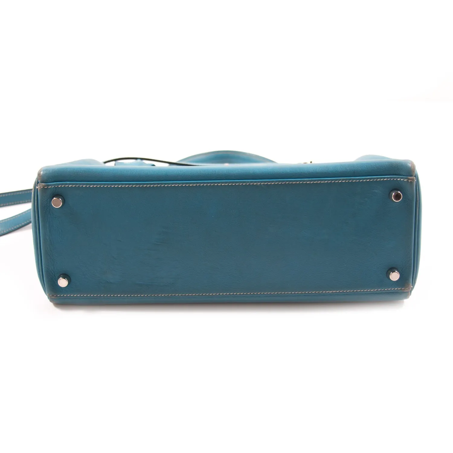 Hermès Kelly 32 Retourne Bleu Jean Swift