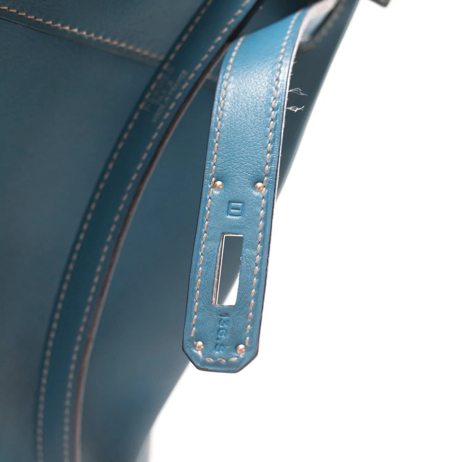 Hermès Kelly 32 Retourne Bleu Jean Swift