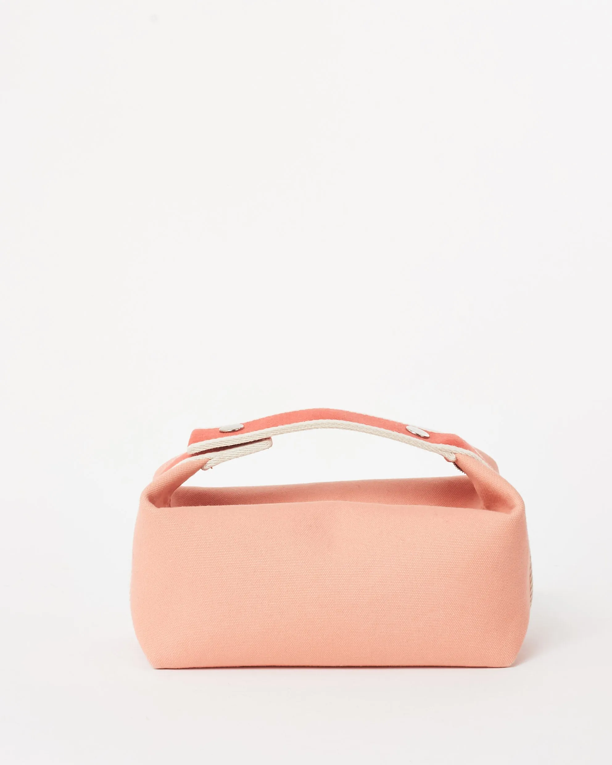 Hermès Light Pink & Dark Pink Canvas Small Bride À Brac Bag
