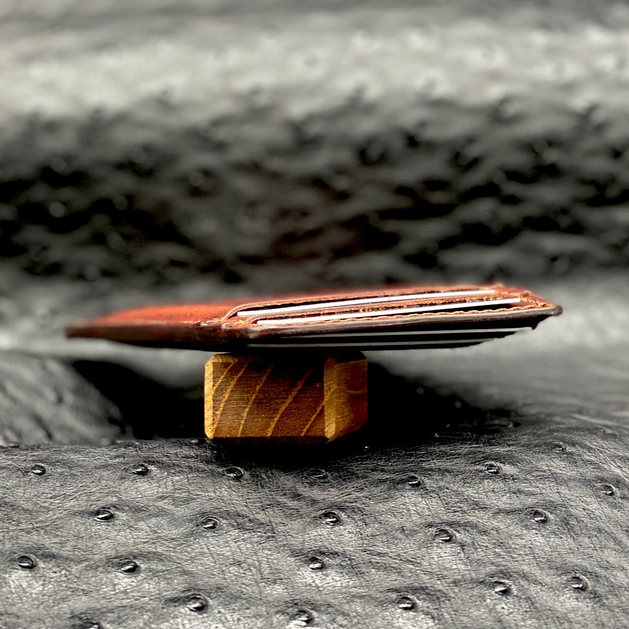 Horween MiniMaxV2 wallet | 5 Pocket Minimalist Wallet | Made to Order in Premium Horween Leather | Custom Leather and Pen