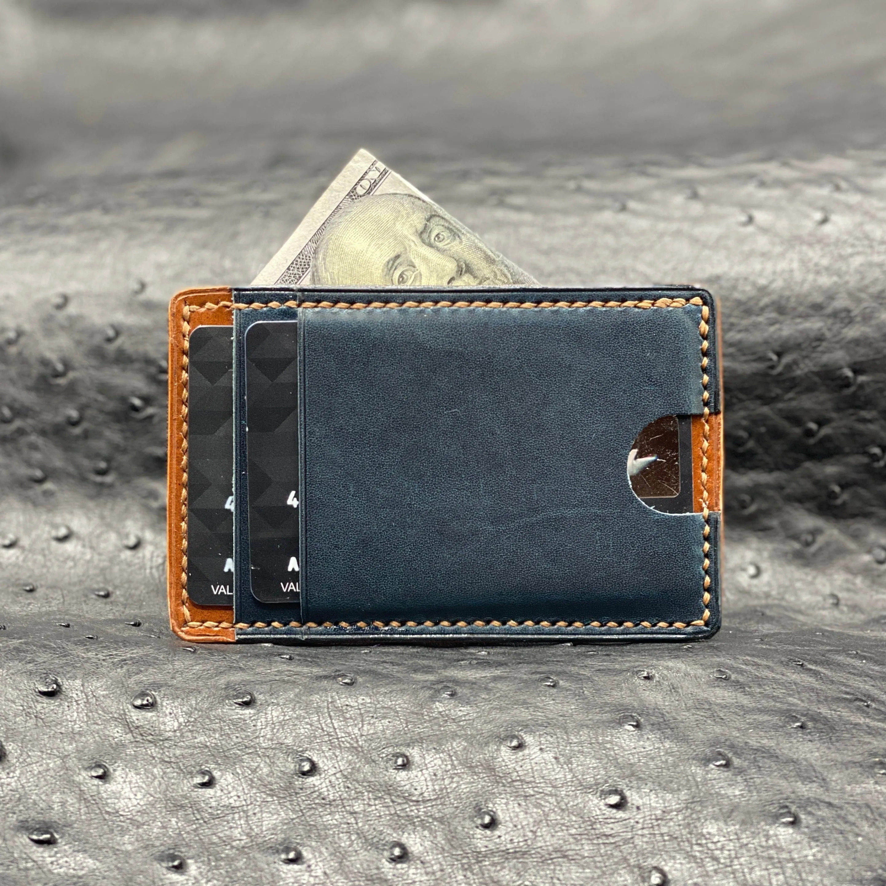 Horween MiniMaxV2 wallet | 5 Pocket Minimalist Wallet | Made to Order in Premium Horween Leather | Custom Leather and Pen