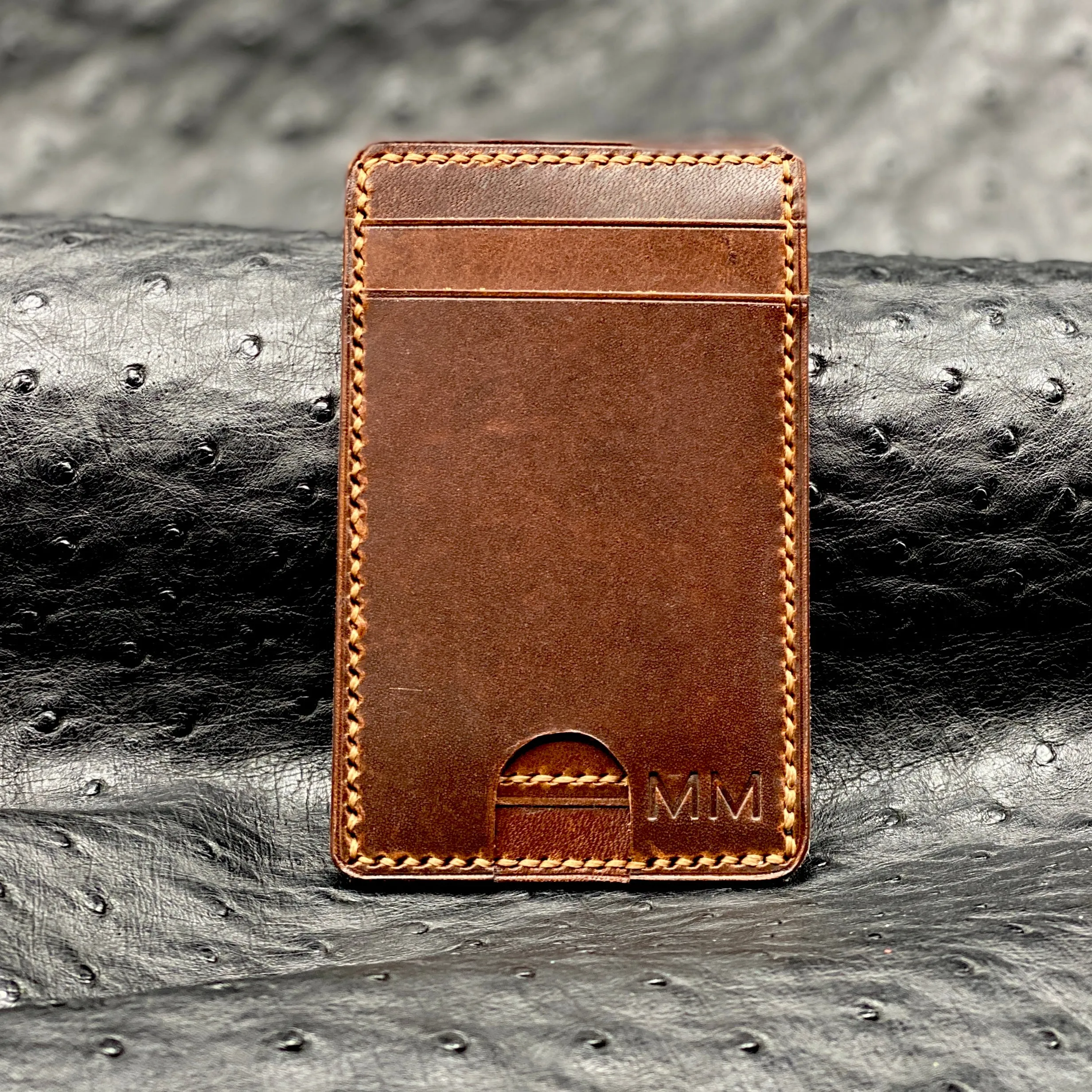 Horween MiniMaxV2 wallet | 5 Pocket Minimalist Wallet | Made to Order in Premium Horween Leather | Custom Leather and Pen