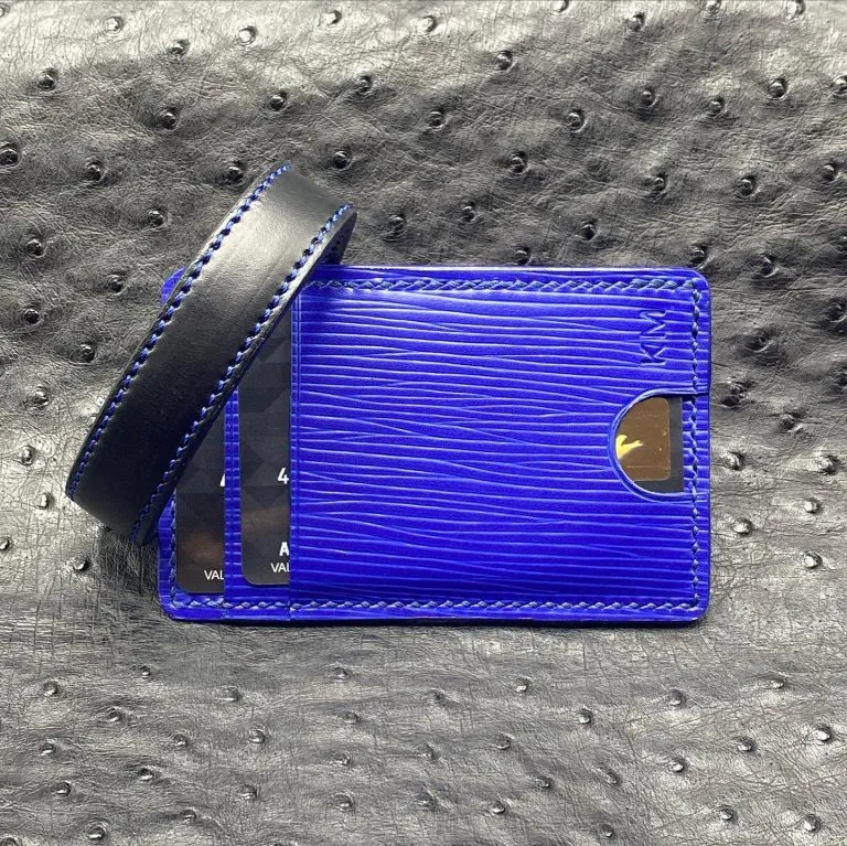 Horween MiniMaxV2 wallet | 5 Pocket Minimalist Wallet | Made to Order in Premium Horween Leather | Custom Leather and Pen