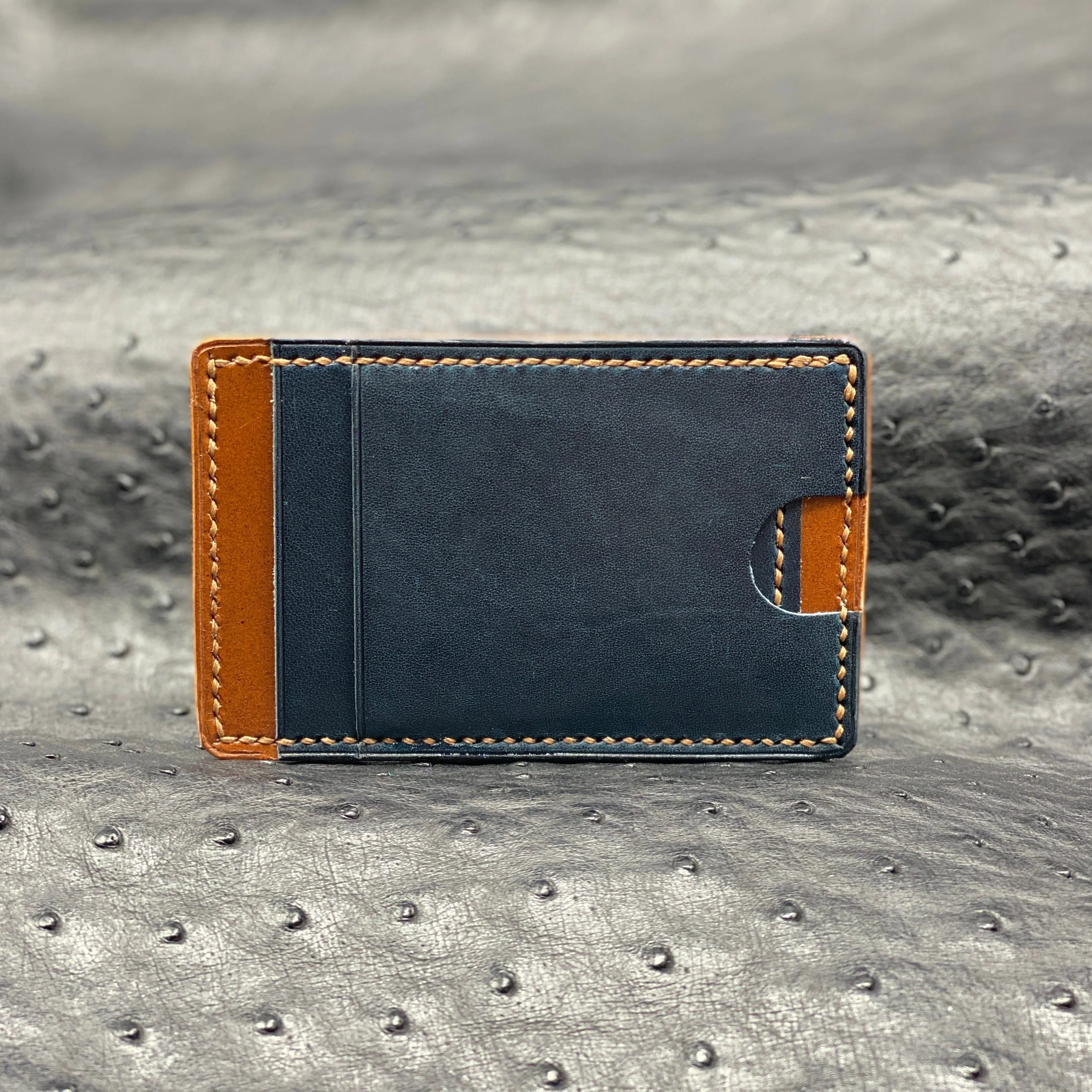 Horween MiniMaxV2 wallet | 5 Pocket Minimalist Wallet | Made to Order in Premium Horween Leather | Custom Leather and Pen