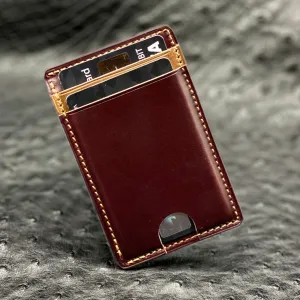 Horween MiniMaxV2 wallet | 5 Pocket Minimalist Wallet | Made to Order in Premium Horween Leather | Custom Leather and Pen