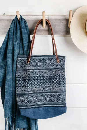 Indigo Batik Tote