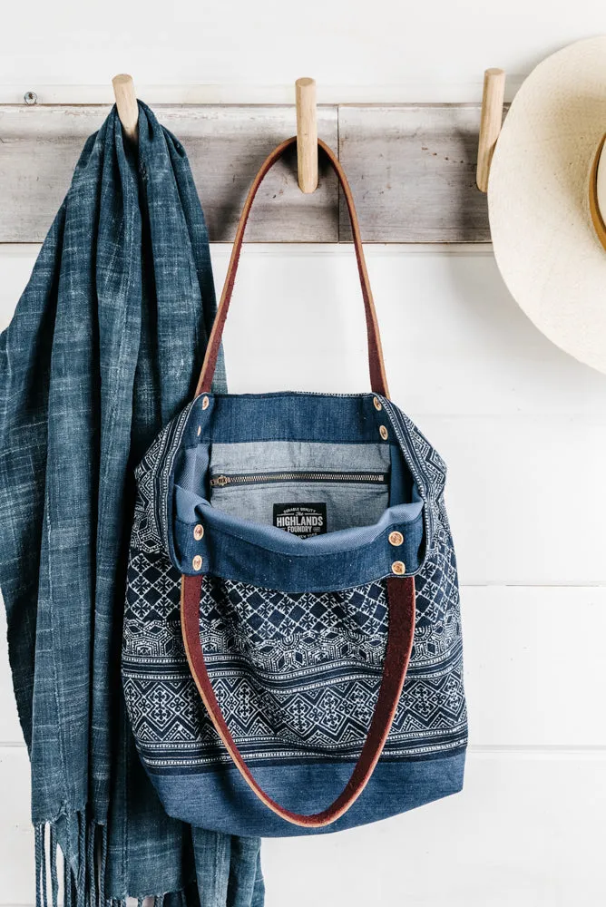 Indigo Batik Tote