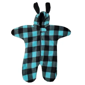 INFANT BUNTING BAG BUNNY BUFFALO CHECK TEAL
