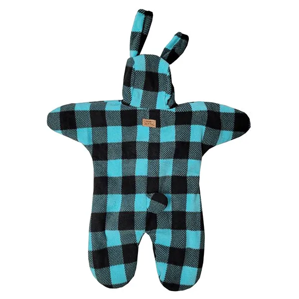 INFANT BUNTING BAG BUNNY BUFFALO CHECK TEAL