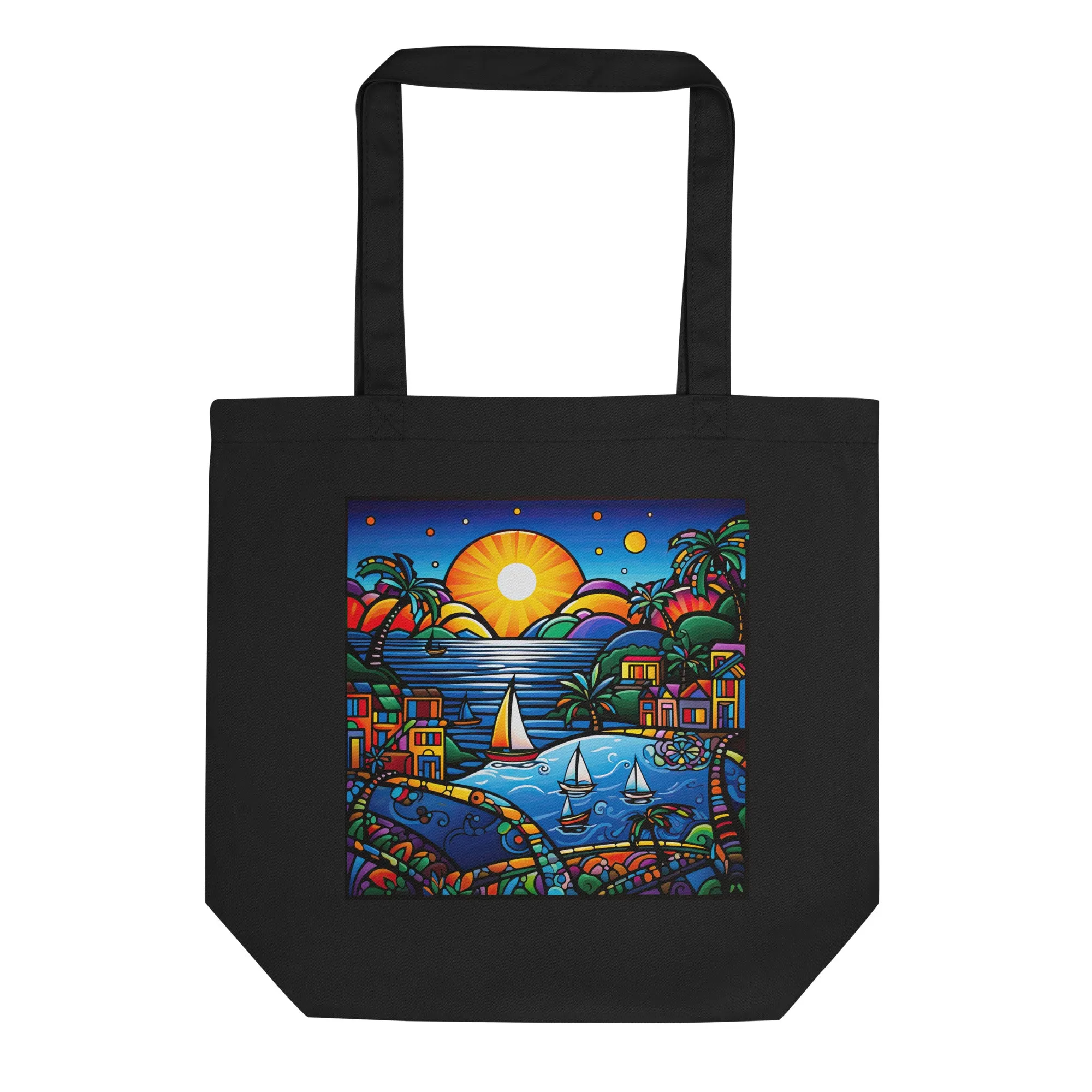 Island Sunset Beach Eco Tote Bag