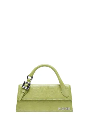Jacquemus Le Chiquito Long Boucle Handbag in Green