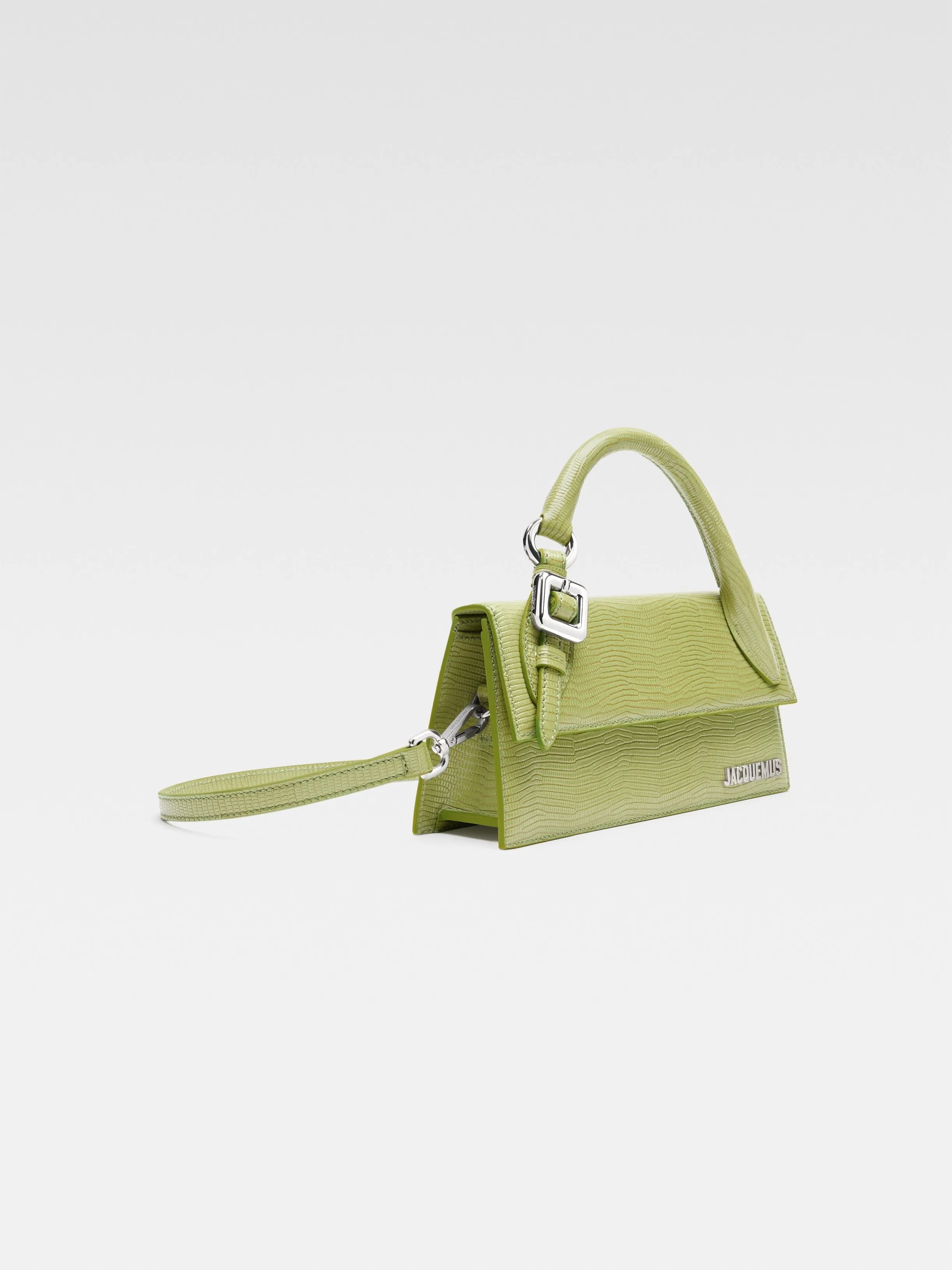 Jacquemus Le Chiquito Long Boucle Handbag in Green