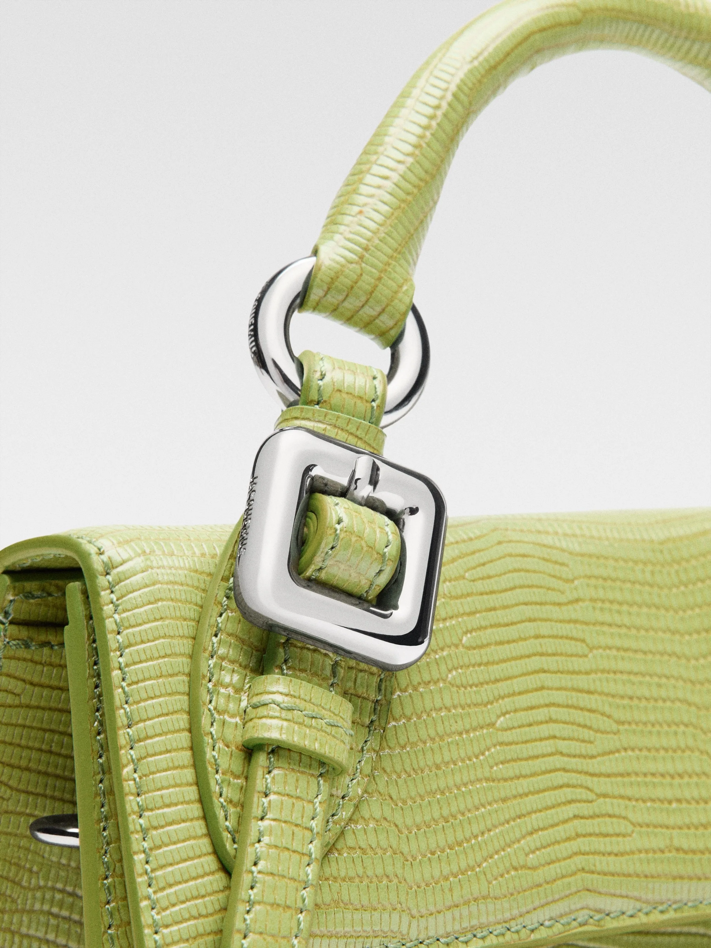 Jacquemus Le Chiquito Long Boucle Handbag in Green