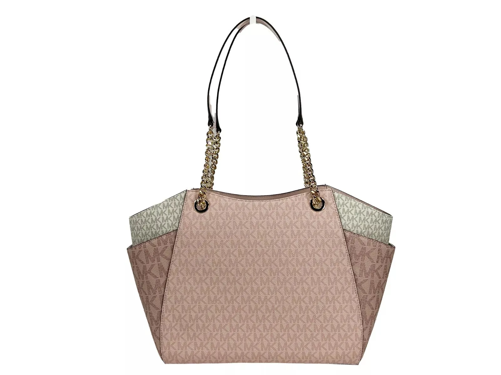 Jet Set Large Chain Shoulder Tote Bag Powder Blush Multi
