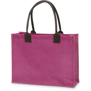 Jute Market Tote with Greek Letters
