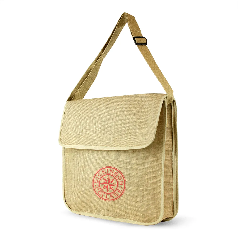 Jute Messenger Bag