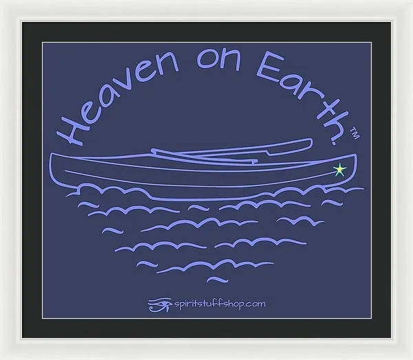 Kayak Heaven On Earth - Framed Print