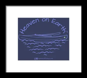 Kayak Heaven On Earth - Framed Print
