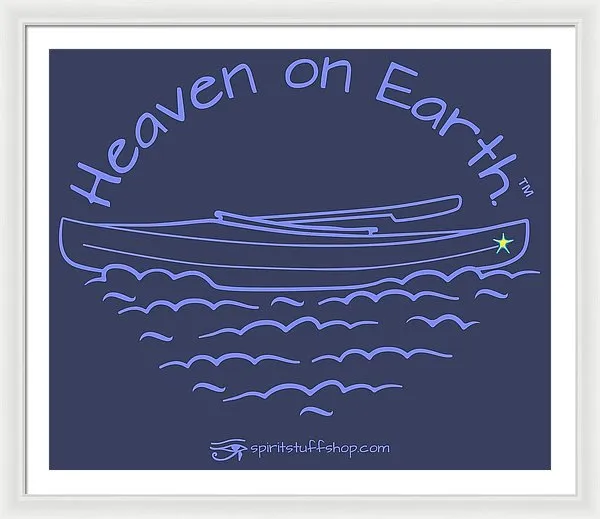 Kayak Heaven On Earth - Framed Print