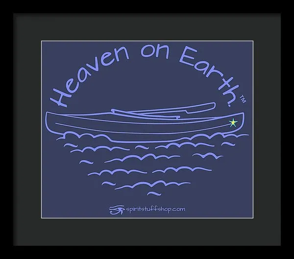Kayak Heaven On Earth - Framed Print
