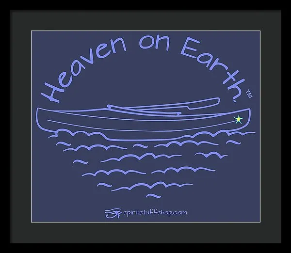 Kayak Heaven On Earth - Framed Print
