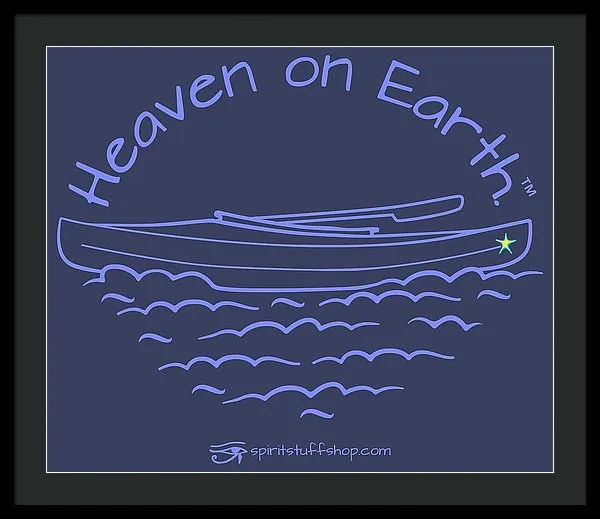 Kayak Heaven On Earth - Framed Print