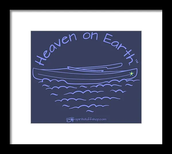 Kayak Heaven On Earth - Framed Print