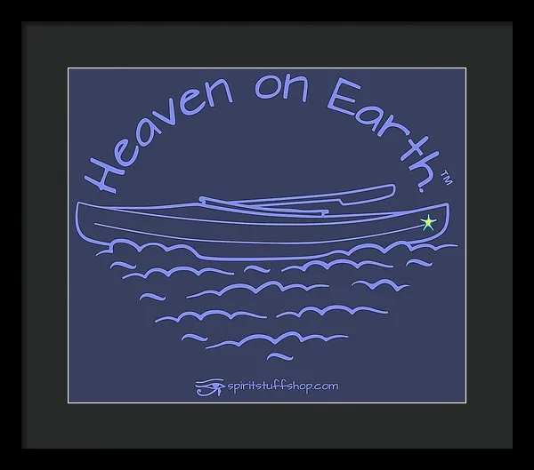 Kayak Heaven On Earth - Framed Print