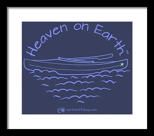 Kayak Heaven On Earth - Framed Print