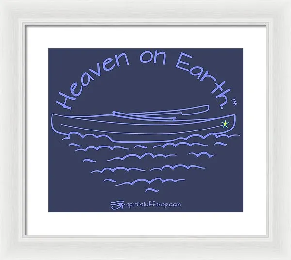 Kayak Heaven On Earth - Framed Print