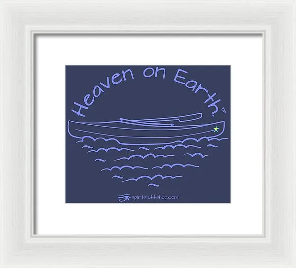 Kayak Heaven On Earth - Framed Print