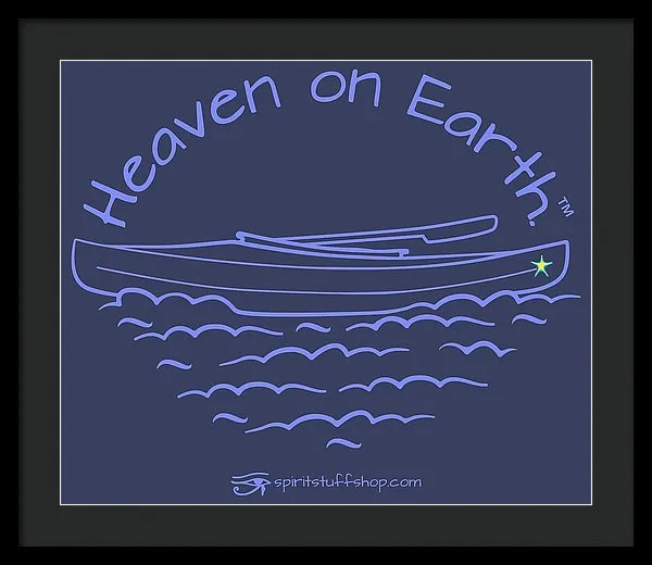 Kayak Heaven On Earth - Framed Print