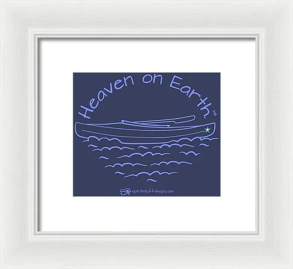 Kayak Heaven On Earth - Framed Print