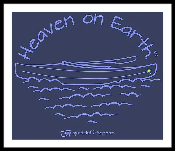 Kayak Heaven On Earth - Framed Print